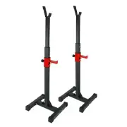 45-70.5inch Adjustable Bench Press Stands Dip Stand for Home Gym Full Body Mu...