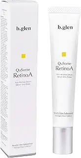 b.glen QuSome RetinoA | Retinol (Vitamin A) | Retinoic Acid Tocopheryl (Vitamins A & E) | Squalane | Organic Shea Butter | Anti-Aging Serum from Japan | Repair Wrinkles | Firms Skin | (15g/0.53oz.)