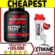 MUSCLETECH NITROTECH 4LB CHOCOLATE // NITRO TECH PRO MUSCLE WHEY PROTEIN ISOLATE
