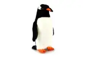 Korimco 22cm Gentoo Penguin Kids Soft Animal Plush Stuffed Toy 3y+ Black