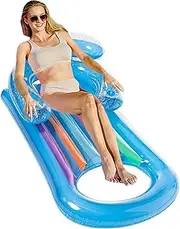 Setauoo Inflatable Pool Floats | Water Inflating Lounger | Splash-Proof Inflatable Floats Lounger for Lake, Beach, Backyard, Poolside, Camping, Vacation
