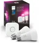 Smart Light Starter Kit - Includes (1) Bridge and (2) 60W A19 LED Bulb, White an