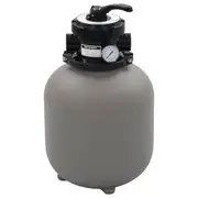 Pool Sand Filter with 4 Position Valve Grey 350 mm vidaXL
