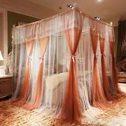 網紅雙層蚊帳公主風歐式1.8m床家用雙人加密加厚1.5米宮廷落地 夏洛特居家名品