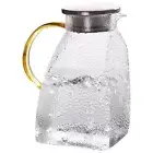 Glass Pitcher with Lid Cold Water Pitcher Fridge Door Glass Jug Transparent
