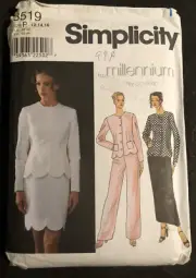 Simplicity Women’s Jacket Pants Skirt Size P 12-14-16 #8519