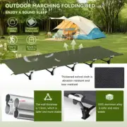 Outdoor Ultralight Portable Folding Camping Bed Single Cot Sleep Carry Bag