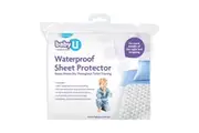 Baby U Waterproof Sheet Protector Nursery Bedding Cover Cotton for Single Bed WH