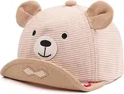 [Pesaat] Bear Baby Baseball Hat Toddler Cotton Sun Cap Infant Ball Caps Adjustable Baseball Cap for Boys Girls 3-18M