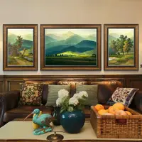 在飛比找樂天市場購物網優惠-巨人山客廳裝飾畫山水油畫藝術畫壁畫世界名畫掛畫背景墻風景畫