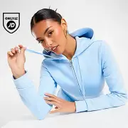 JUICY COUTURE Script Velour Crop Hoodie
