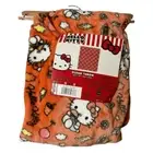 Hello Kitty Orange Cloud Throw Blanket