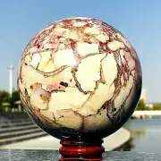 IBIS JASPER SPHERE POLYCHROME BRECCIATED JASPER 82 MM 750 g