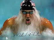 Michael Phelps Olympics Signed Autographed A4 210x297mm Poster Memorabilia