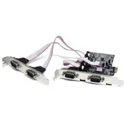 StarTech.com Serial Adapter with 16550, 16C450 UART - Dual-profile Plug-in Card - 1 - PCI Express x1