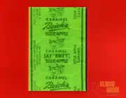 Beichs Sour Apple Caramel vintage candy wrapper art 2x3" fridge/locker magnet