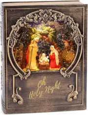 Christmas Snow Globe with Musical Nativity Scene, Snow Globe Christian Gifts, Gl