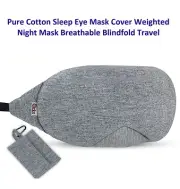 Pure Cotton Sleep Eye Mask Cover Weighted Night Mask Breathable Blindfold Travel