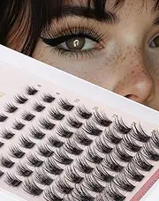 Lashes Clusters Individual Eyelashes Extensions Wispy DIY Eyelash Cluster Natural DIY At Home False Lash Extension 8MM-14MM-Glam01