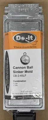 Do It Cannon Ball Sinker Mold D.3415 CB-2-45LF (4&5 Pound Cavities)