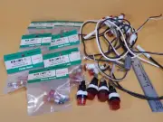 Vintage Archer and Other Neon Panel Indicator Lamps Large Lot