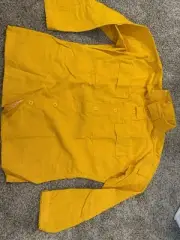 Nomex Yellow Shirt Wildland Firefighter Arimid Flame Resistant size large