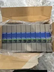 CASE OF 10 BROADCAST SONY BCT-30G/3 UC BETACAM VIDEO CASSETTE TAPES BETA MAX