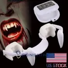 Halloween Retractable Vampire Teeth Dentures Zombie Fangs Teeth Cosplay Makeup