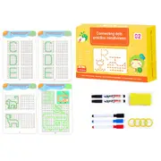 Magical Tracing Workbook For Kids With Pens And Board Eraser Reusable Handwriting Practice Copybook
