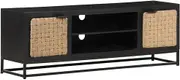 VRAXO TV Cabinet 120x30x40 cm Solid Mango Wood -21.7KG,323496