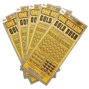 5PK Pregnancy Announcement Replica Scratch Off Scratchie Cards (Gold Rush)