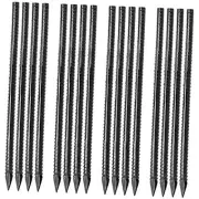 16 inches Ground Rebar Stakes (16 pcs) Heavy Duty Metal Spikes for Concrete