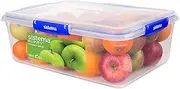 Sistema KLIP IT PLUS Food Storage Containers | 7.5 L Rectangle | Stackable & Airtight Fridge/Freezer Food Box with Lid | BPA-Free Plastic