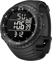 [zolyet] Mens Digital Watch Sport Watch Digital Watches Electronic Luminous Wristwatch with Stopwatch Alarm Black