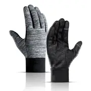 Winter Outdoors Sports Gloves for Women and Men Touch Screen Waterprood Windproof Warm Gloves gray_L