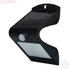Black LED Wall Light Smart Solar With Sensor Gardens Balconies Windows Gates