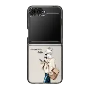 Galaxy Z Flip5 Impact Case Girl and coffee