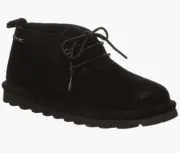 Bearpaw Skye Shearling Lining Women's Black Suede Bootie Lace Up Chukkas Boots