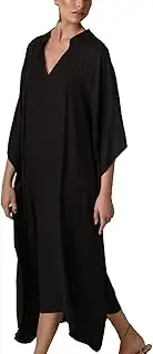 [YouKD] Women's Long Kaftan Bohemian Cardigan Beach Swimsuit Cover Up Dress Plus Size Robe