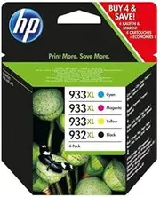 HP 932XL- Black 933XL-Yellow 933XL- Cyan 933XL - Magenta Combo Pack