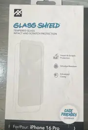 ZAGG iFrogz Tempered Glass Shield Screen Protector For Apple iPhone 16 Pro