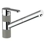 Armando Vicario ISA Pullout Kitchen Mixer - Chrome/Concrete