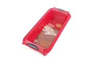 Daily Bake Silicone Loaf Pan NonStick Steel Frame 24x10cm Bread Baking Mould Red