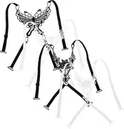 [GLSTOY] Versatile Bra Straps Set of 4 Replacement Bra Straps Cross-back Clip for Strapless Dresses Comfortable and Fashionable
