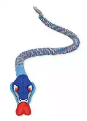 Mammoth Pet Products SnakeBiter Dog Toy with Squeaky Head, Assorted, 28 in, SM