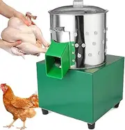 Chicken Plucker Machine, Stainless Steel Poultry Plucker, Automatic Feather Plucking Machine, Chicken Turkey Defeathering Machine for Chicken Supply Shop and Poultry Butchering