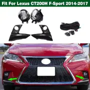 Front LED Fog Lights W/ Bezel Cover Switch For Lexus CT200H F-Sport 2014-2017 (for: Lexus)