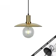 Snap Lighting Chapeau Glass Coolie Downlight to Pendant Light Conversion Kit Brass Large