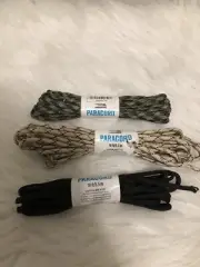 Lot Of 3 550 Parachute Cord Paracord for survival bracelets jewelry crafts Black