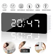 LED Electronic Clock Digital Alarm Clocks Temperature Display Home Bedroom Decor
